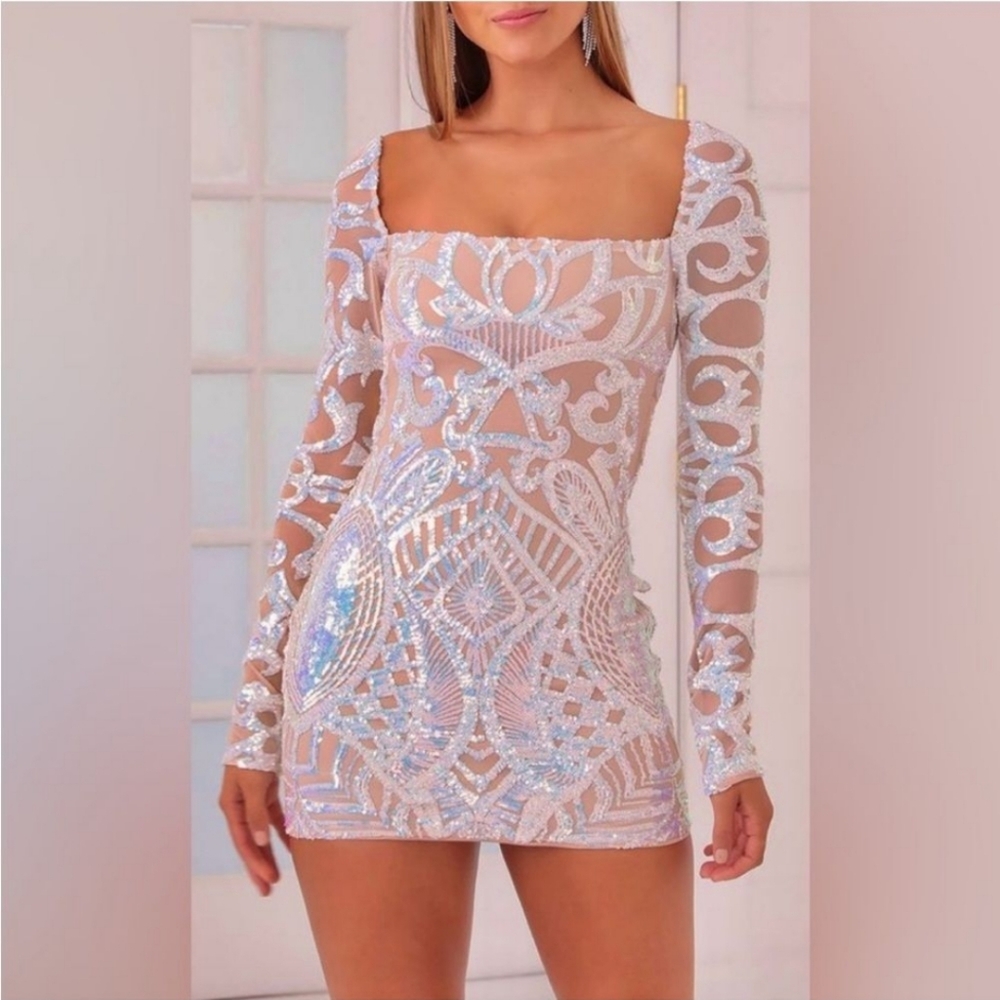 Lucy in the Sky Iridescent Sequin Dress